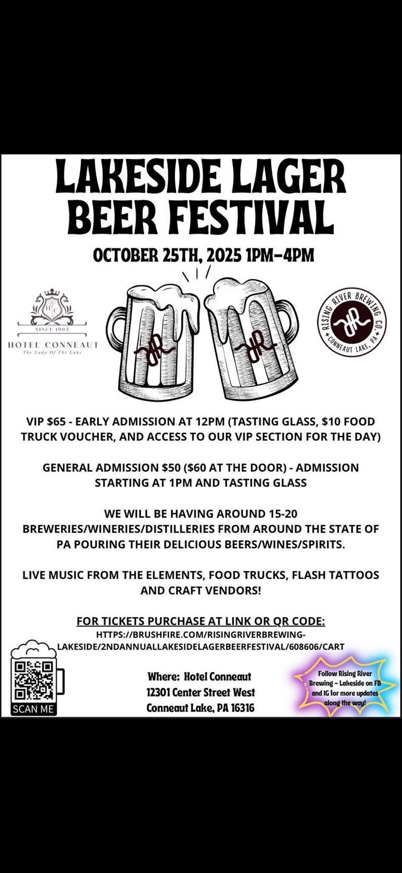 Beer Fest event Sept 6 2025 poster with details about event